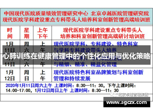 心肺训练在健康管理中的个性化应用与优化策略